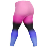 Omnisexual Pride Ombre High-Waist Plus Leggings Plus Size Legging - AOP PRIDE MODE